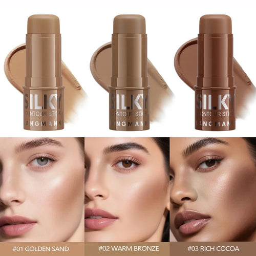 3-in-1 Contour, Bronze & Highlight Stick – Cream Formula