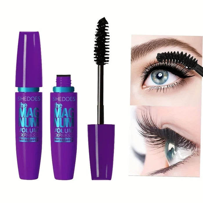 4D Volume Mascara — Thickening, Lengthening & Curling, Available in 5 Colours