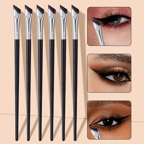 6Pcs Angled Eyeliner Brush Set