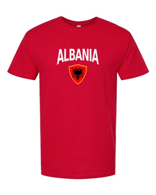 Albania Arched Crest Soccer Tee — NYC Factory