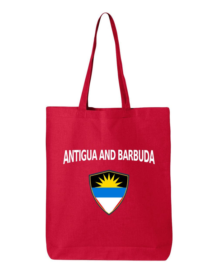Antigua And Barbuda Soccer Tote Bag — Arched National Crest | NYC Factory