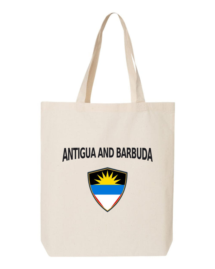Antigua And Barbuda Soccer Tote Bag — Arched National Crest | NYC Factory