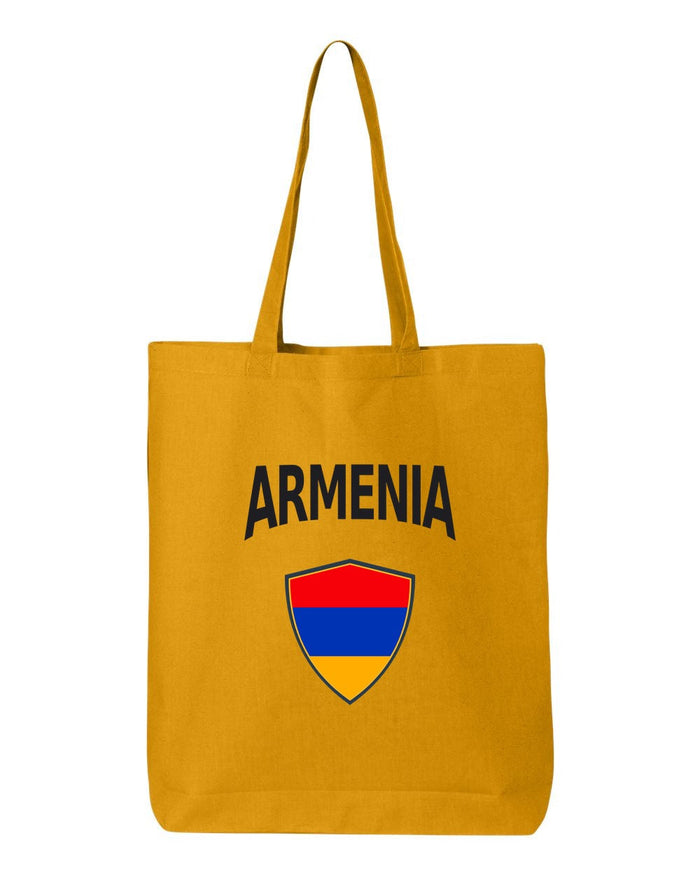 Armenia Soccer Tote Bag — Arched National Crest | NYC Factory