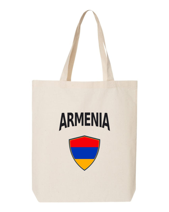 Armenia Soccer Tote Bag — Arched National Crest | NYC Factory