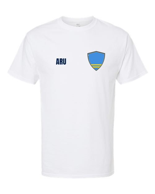 Aruba Soccer Tee — Retro National Crest | NYC Factory