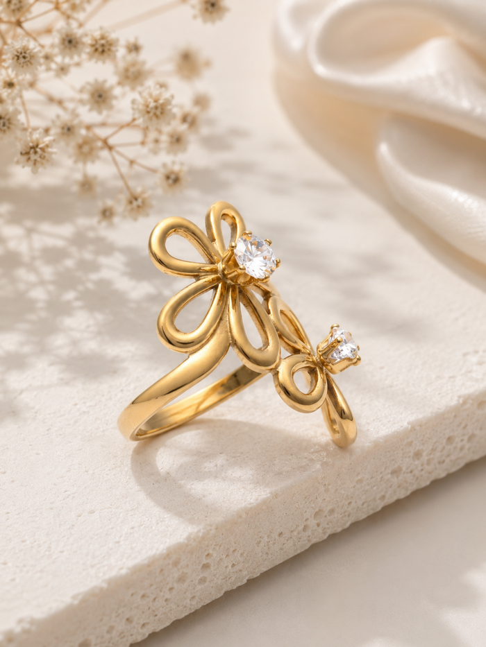 Bloomette Duo Ring – view 5 – Pabeena