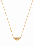 Blossom Grace Necklace – Gold Plated Floral Pendant Necklace – Pabeena