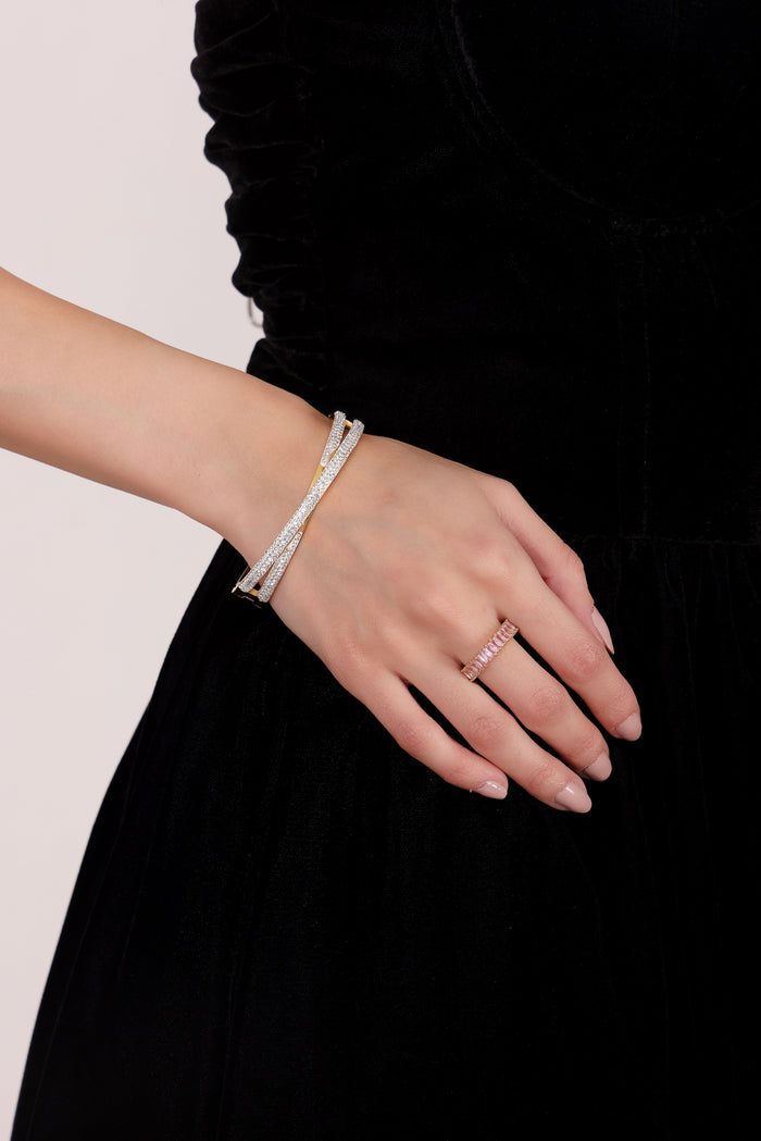 Blush Baguette Ring - Pabeena