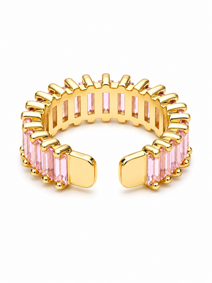 Blush Baguette Ring – view 5 – Pabeena