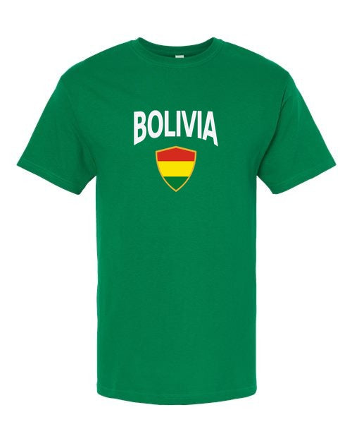 Bolivia Arched Crest Soccer Tee — NYC Factory