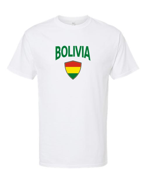 Bolivia Arched Crest Soccer Tee — NYC Factory