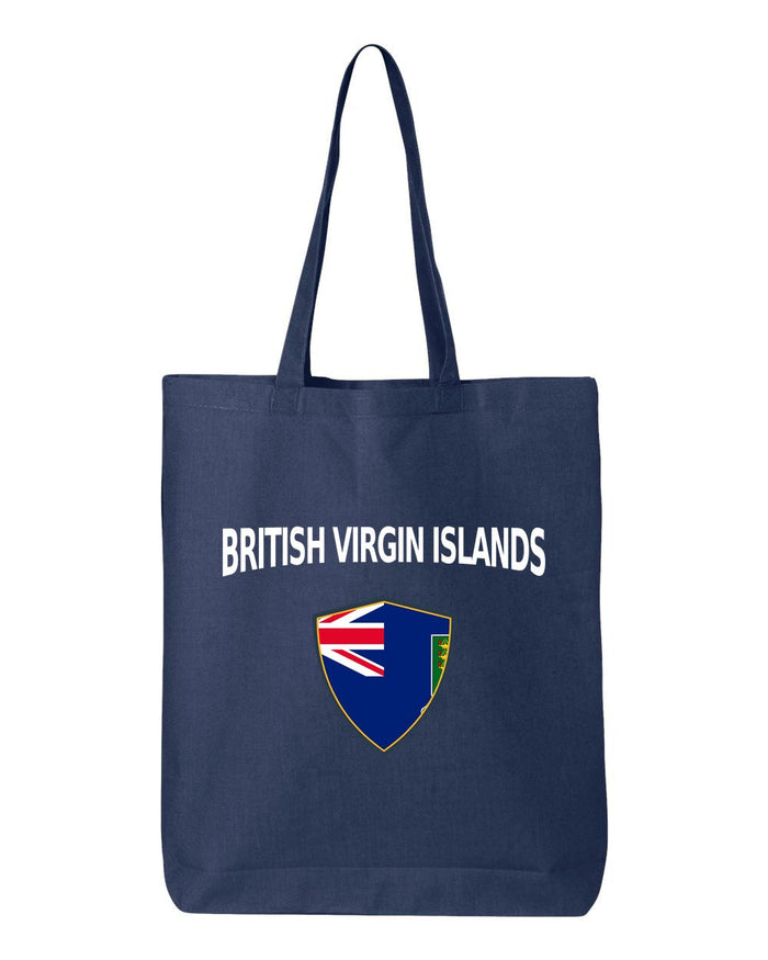 British Virgin Islands Soccer Tote Bag — Arched National Crest | NYC Factory
