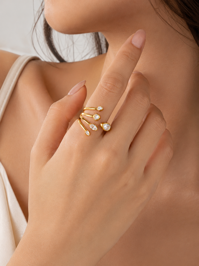 Celestia Spiral Ring – view 2 – Pabeena