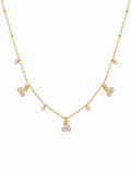 Cherry Blossom Charm Necklace – Floral Pendant Necklace for Women – Pabeena