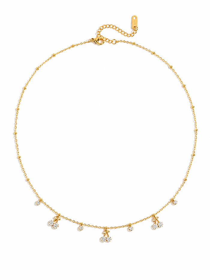 Cherry Blossom Charm Necklace – view 4 – Pabeena