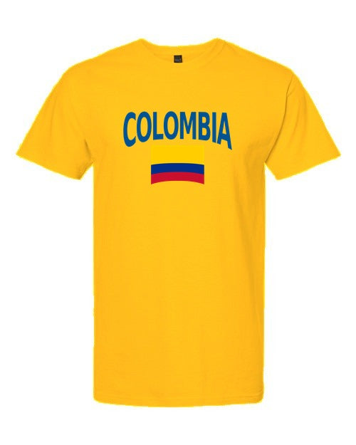 Colombia Soccer Tee 2026 - Gold