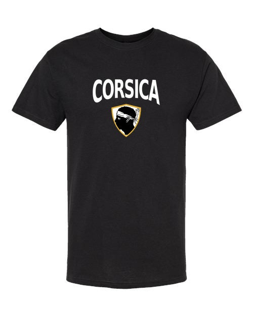 Corsica Arched Crest Soccer Tee — NYC Factory