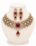 Crimson Glint Moissanite Statement Set - Pabeena