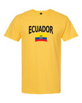 Ecuador Soccer Tee 2026 — Classic Name & Flag | NYC Factory - Yellow