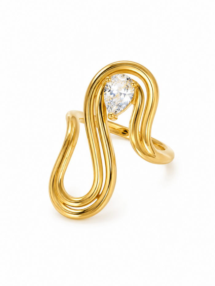 Elara Sculpt Ring – view 4 – Pabeena