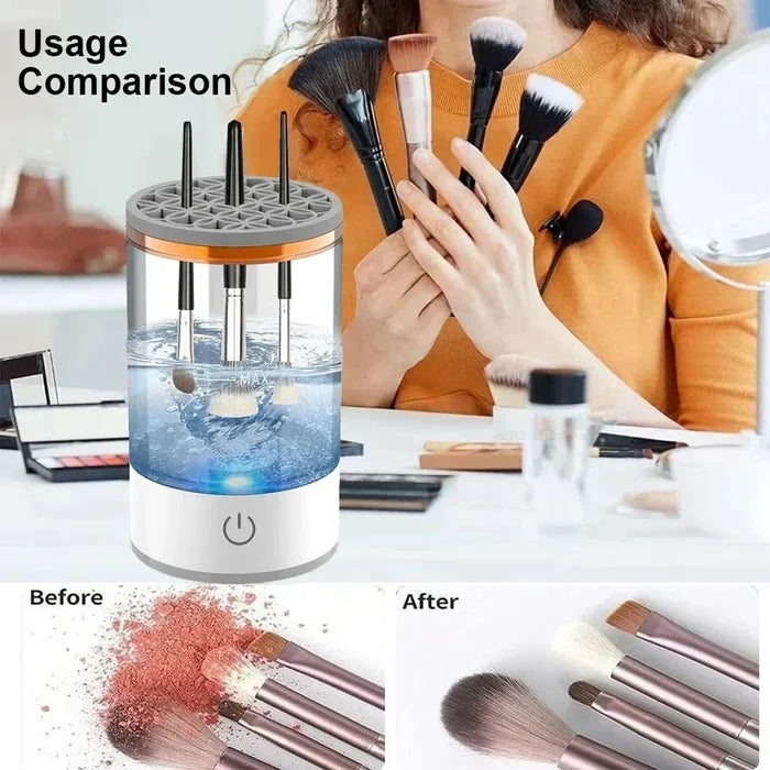 Electric Makeup Brush Cleaner | Automatic Rotating Brush Washing Machine