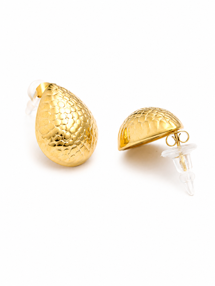 Ember Stud Earrings – Gold Plated Geometric Studs for Women – Pabeena