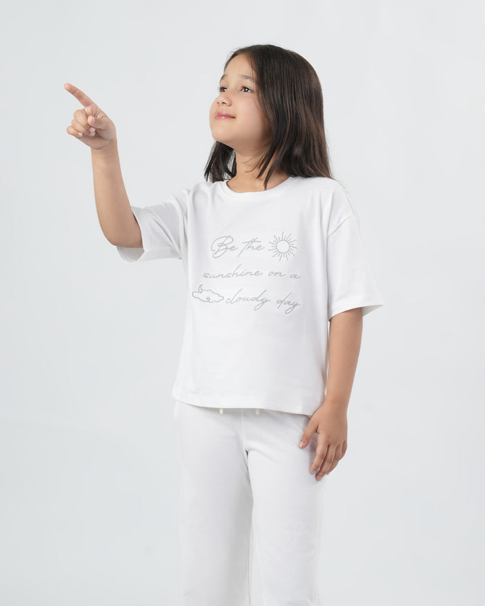 Embroidered Interlock Co-Ord Set