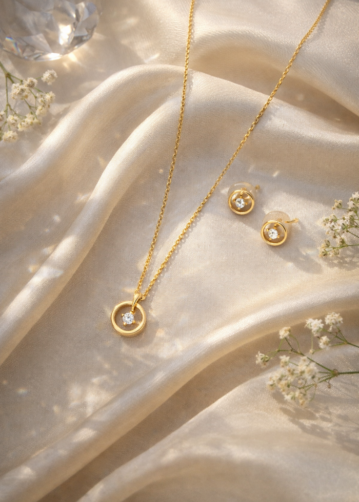 Eterna Circle Pendant Set - Pabeena