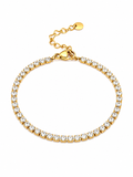 Eterna Tennis Bracelet – Gold Plated Zircon Tennis Bracelet – Pabeena