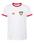 Euskadi Soccer Ringer Tee — Retro National Crest | NYC Factory