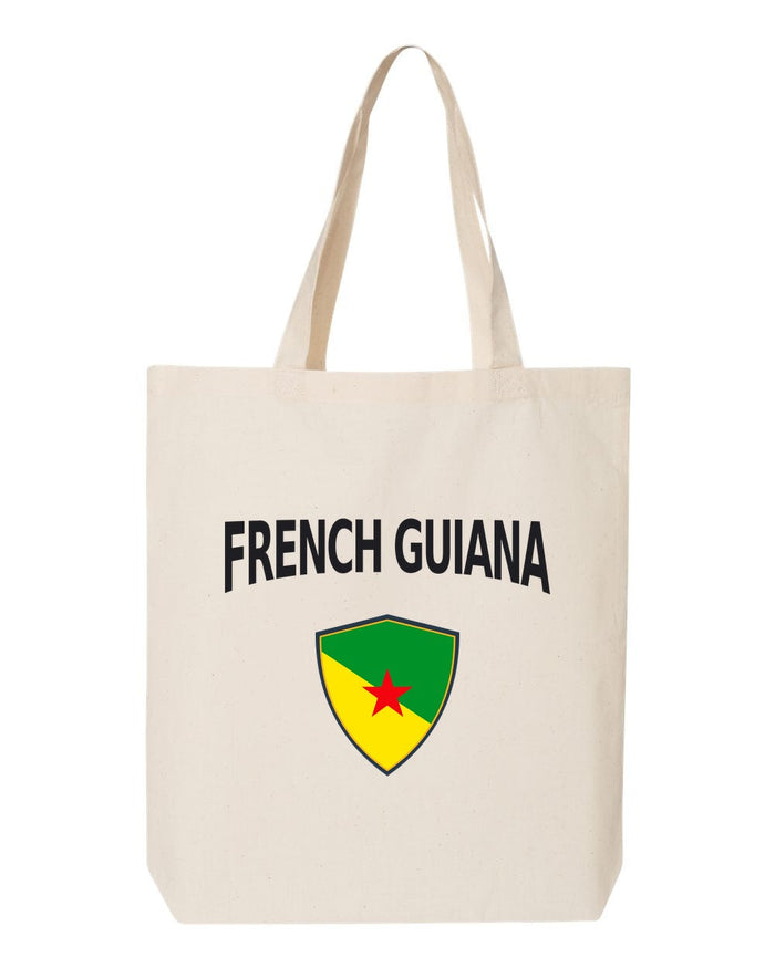 French Guiana Soccer Tote Bag — Arched National Crest | NYC Factory