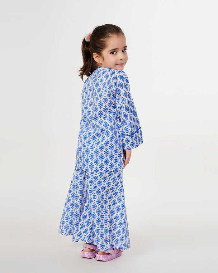Eminent Girls Printed 2Pcs Shalwar Suit - Blue, Girls Shalwar Kameez, Eminent, Chase Value