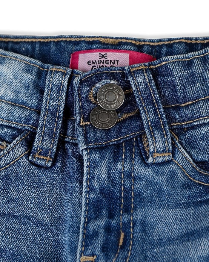 Eminent Girls Denim Pant - Mid Blue, Girls Pants & Capri, Eminent, Chase Value
