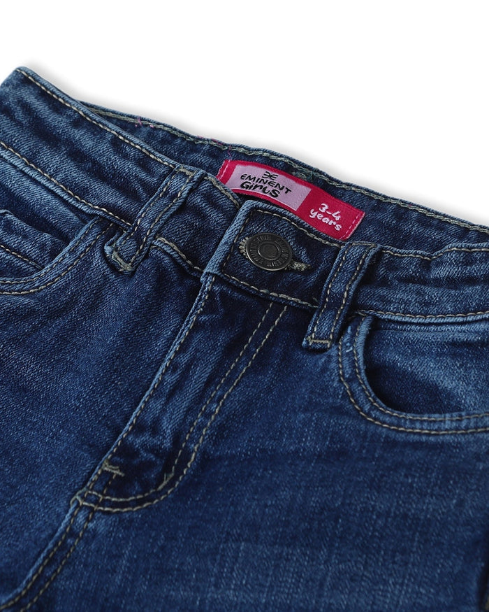 Eminent Girls Flared Denim Pant - Dark Blue, Girls Pants & Capri, Eminent, Chase Value