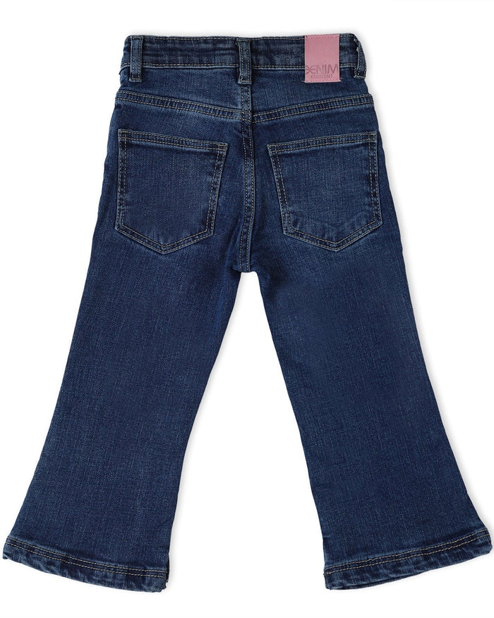 Eminent Girls Flared Denim Pant - Dark Blue, Girls Pants & Capri, Eminent, Chase Value