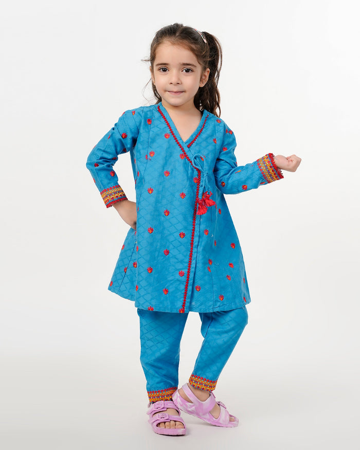 Girls Embroidered 2 Pc