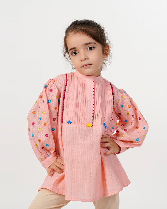 Girls Embroidered Frock