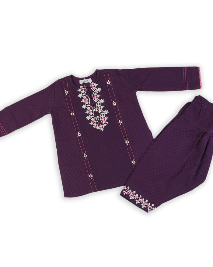 Girls Embroidered Kameez Shalwar