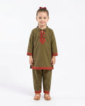 Girls' Embroidered Shalwar Kameez Suit