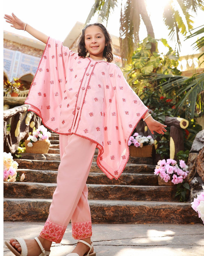 Girls Embroidered Suit