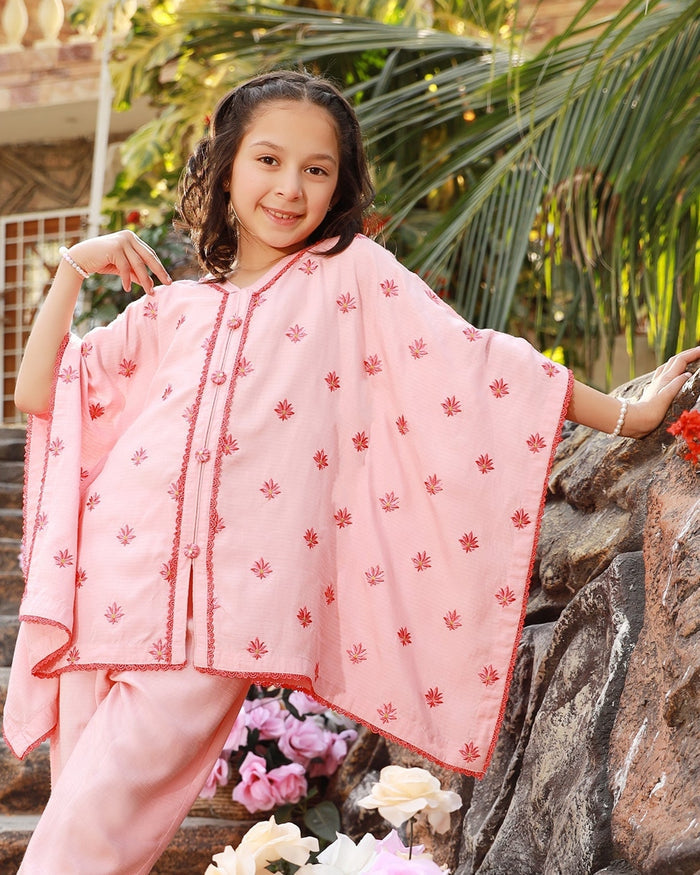 Girls Embroidered Suit