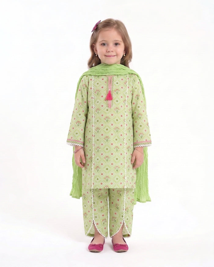 Girls Essential Printed 3 Pc