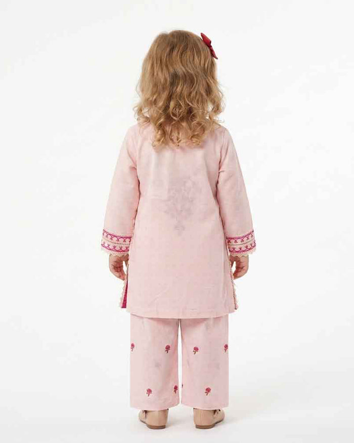 Girls Essentials Embroidered 2 Pc