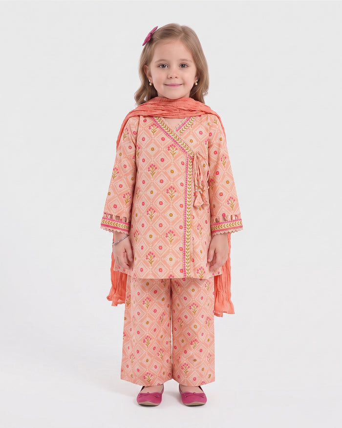 Girls Essentials Printed 3 Pc
