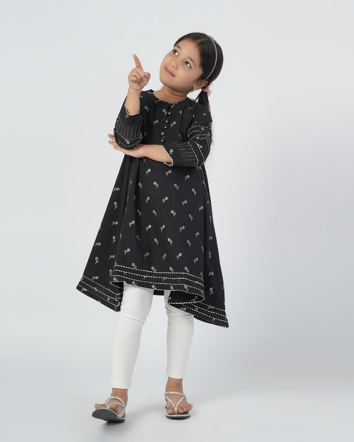 Girls Frock - Black