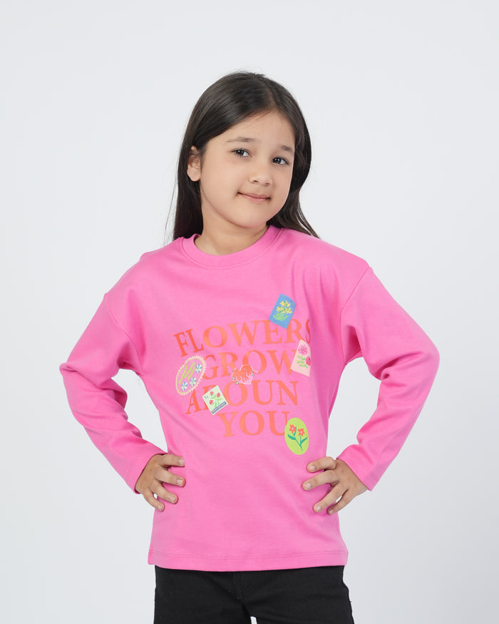 Girls Full Sleeves T-Shirt