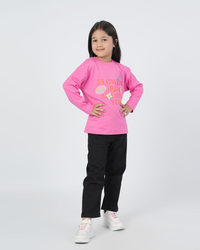Girls Full Sleeves T-Shirt