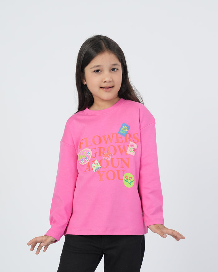 Girls Full Sleeves T-Shirt