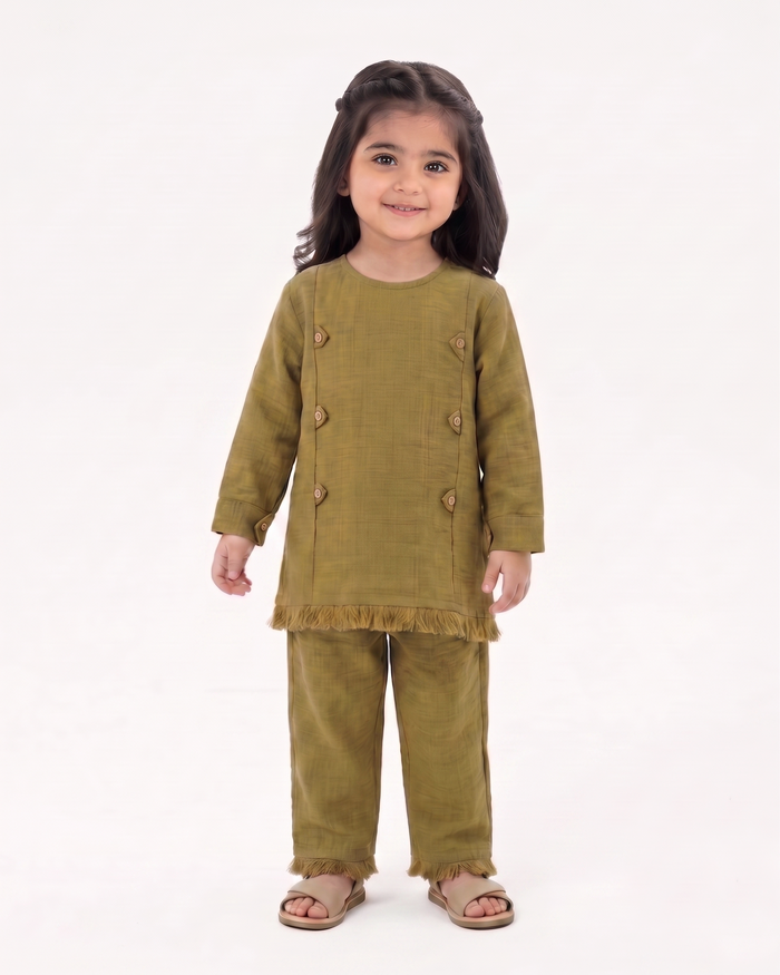 Girls Fusion Dyed 2 Pc