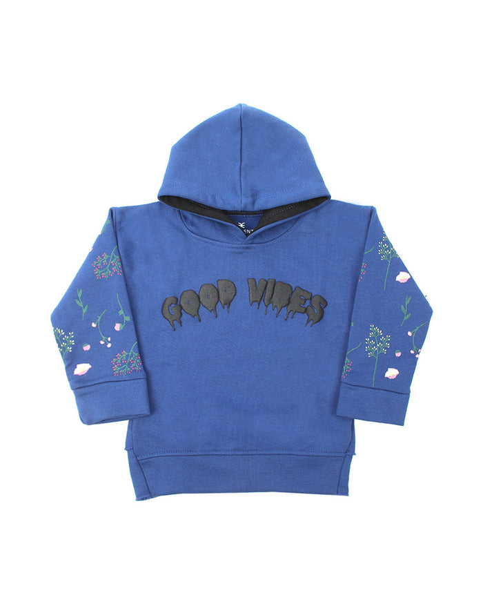 Eminent Girls Full Sleeves Hoodie Jacket - Royal Blue, Girls Hoodies & Sweat Shirts, Eminent, Chase Value
